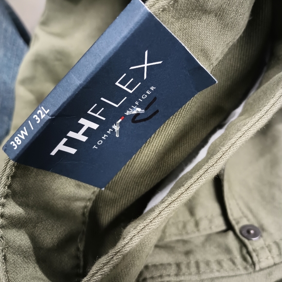 Tommy Hilfiger Men's "Th Flex" Green Jean Pants Size 38 Brand New With Tags - Picture 9 of 15